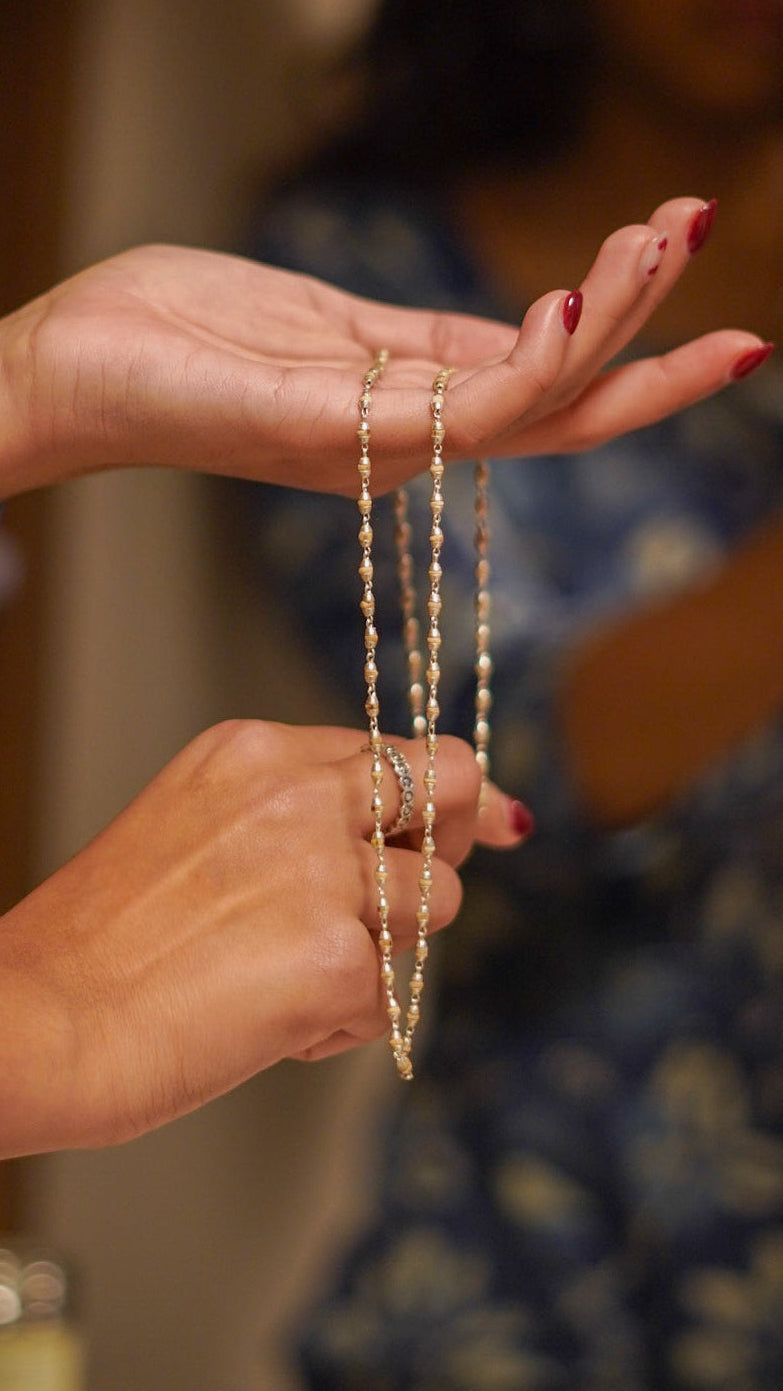 Silver Tulsi Kanthi Mala